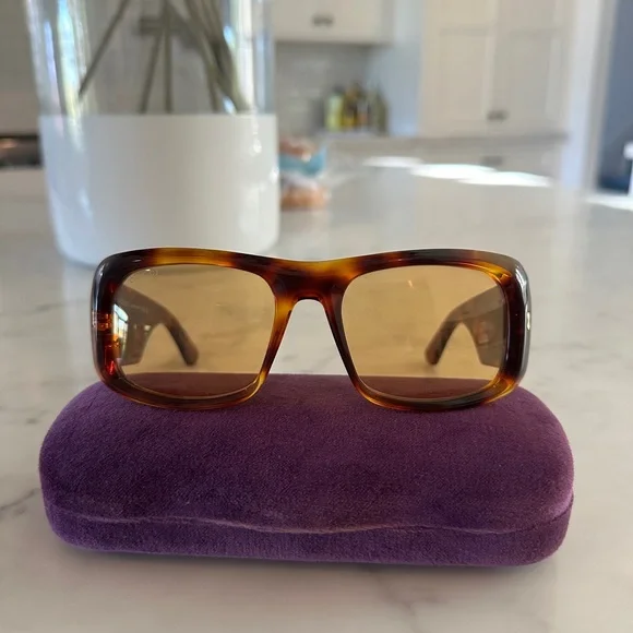 Gucci GG1251S 002 Sunglasses - Havana Yellow - Picture 3 of 6